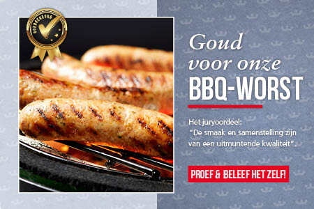 BBQ-worst met GOUD bekroond
